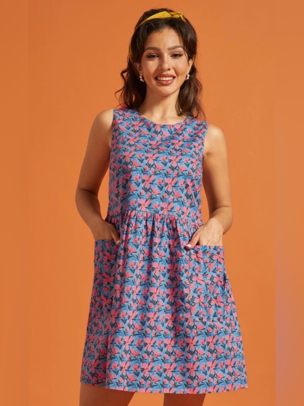 BNWT ModCloth Gathering Wildflowers Vintage Inspired Cotton Frock Dress